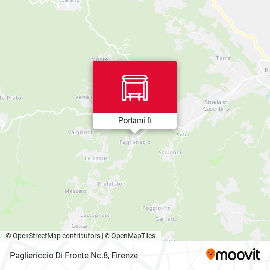 Mappa Pagliericcio Di Fronte Nc.8