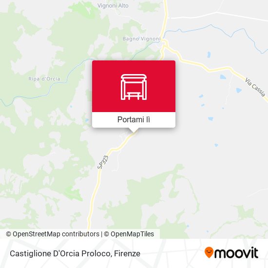 Mappa Castiglione D'Orcia Proloco