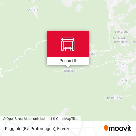Mappa Raggiolo (Bv. Pratomagno)