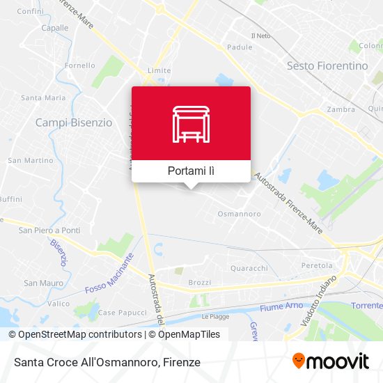 Mappa Santa Croce All'Osmannoro