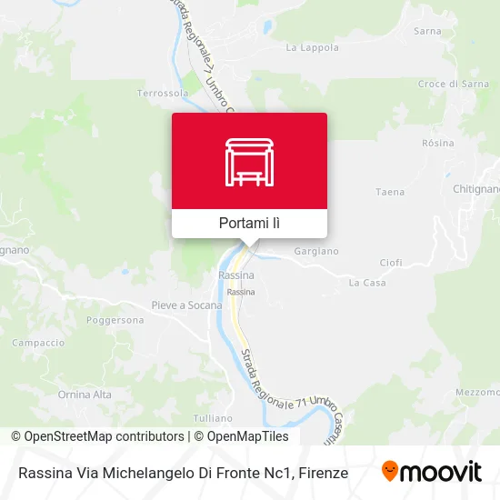 Mappa Rassina Via Michelangelo Di Fronte Nc1