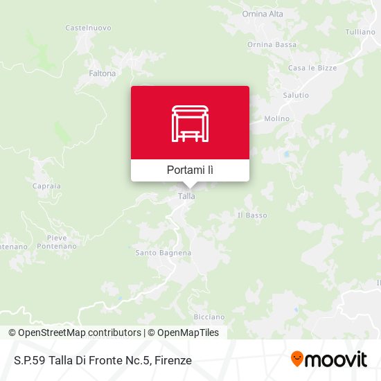 Mappa S.P.59 Talla Di Fronte Nc.5