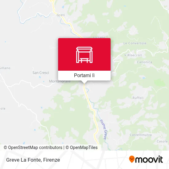 Mappa Greve La Fonte