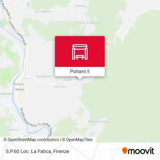 Mappa S.P.60 Loc. La Fatica