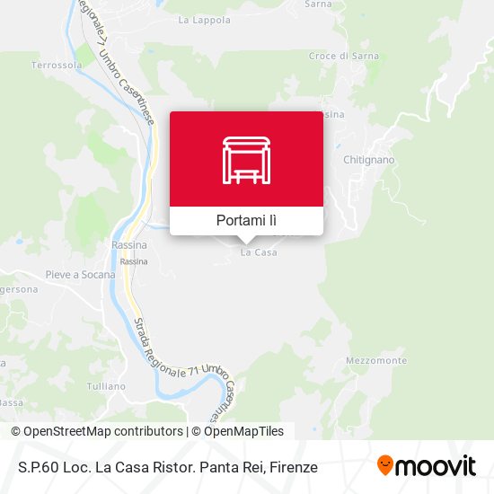 Mappa S.P.60 Loc. La Casa Ristor. Panta Rei