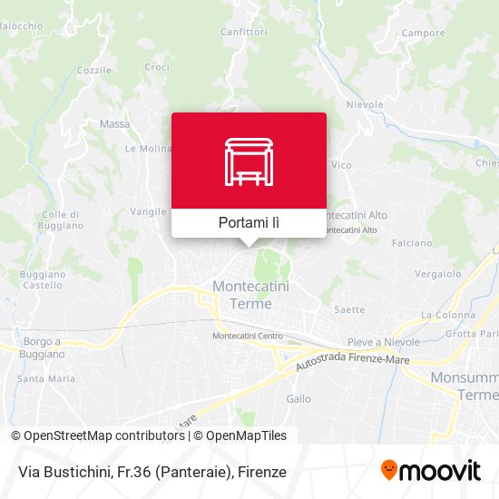 Mappa Via Bustichini, Fr.36 (Panteraie)