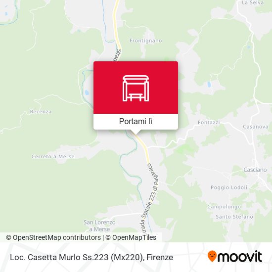 Mappa Loc. Casetta Murlo Ss.223 (Mx220)