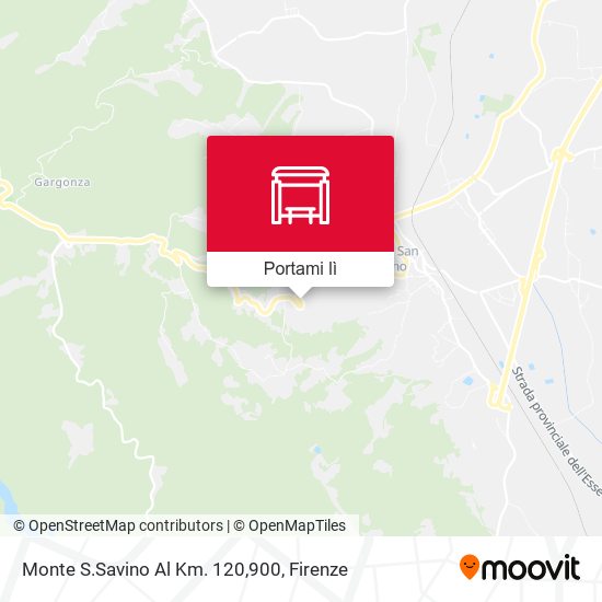 Mappa Monte S.Savino Al Km. 120,900