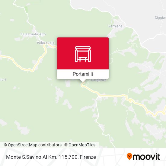 Mappa Monte S.Savino Al Km. 115,700