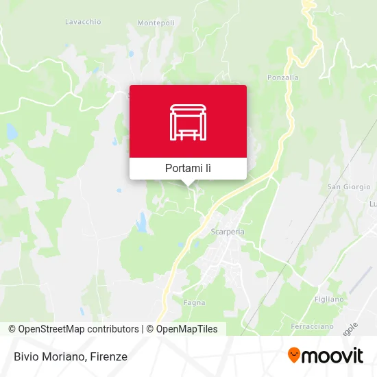 Mappa Bivio Moriano