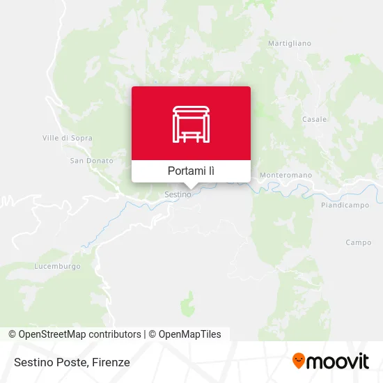 Mappa Sestino Poste