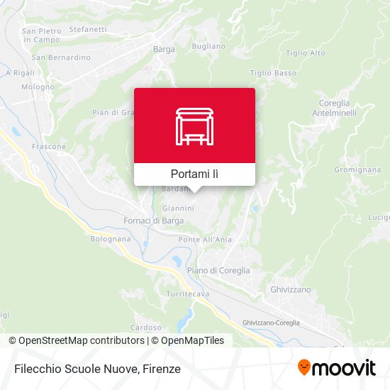 Mappa Filecchio Scuole Nuove
