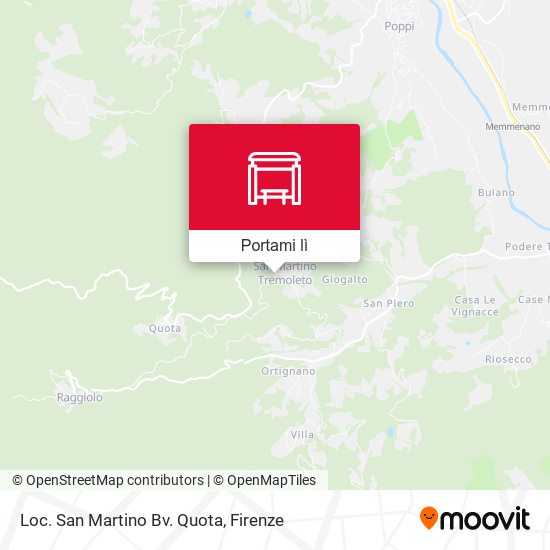 Mappa Loc. San Martino Bv. Quota