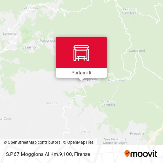 Mappa S.P.67 Moggiona Al Km.9,100