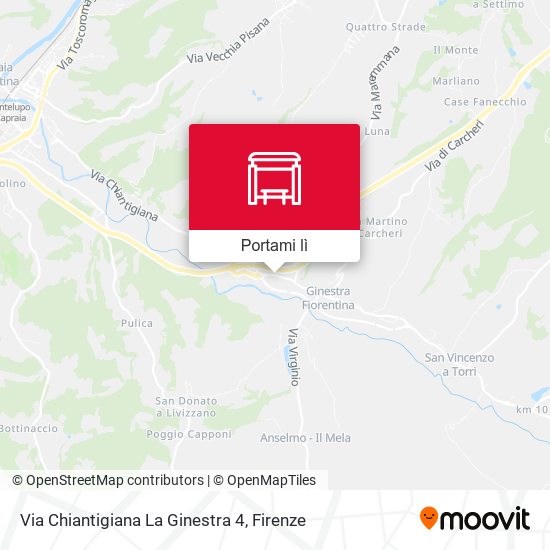 Mappa Via Chiantigiana La Ginestra 4