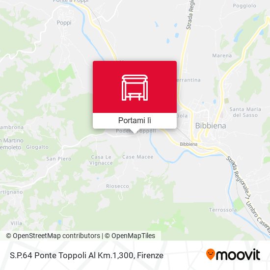 Mappa S.P.64 Ponte Toppoli Al Km.1,300