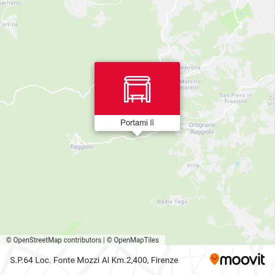 Mappa S.P.64 Loc. Fonte Mozzi Al Km.2,400