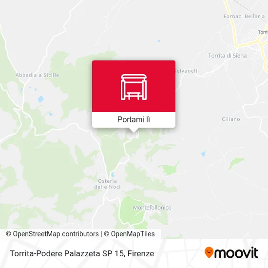 Mappa Torrita-Podere Palazzeta SP 15