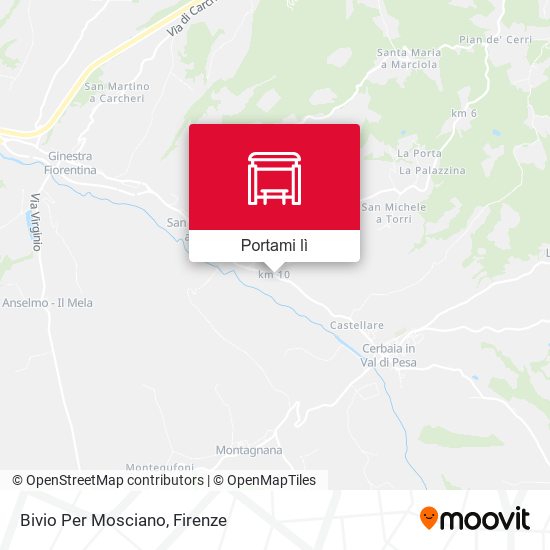 Mappa Bivio Per Mosciano