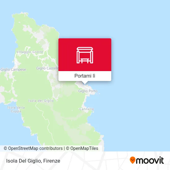 Mappa Isola Del Giglio