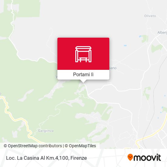 Mappa Loc. La Casina Al Km.4,100