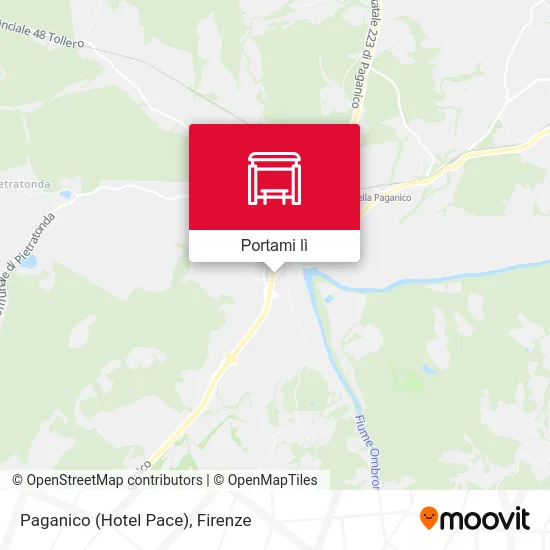 Mappa Paganico (Hotel Pace)