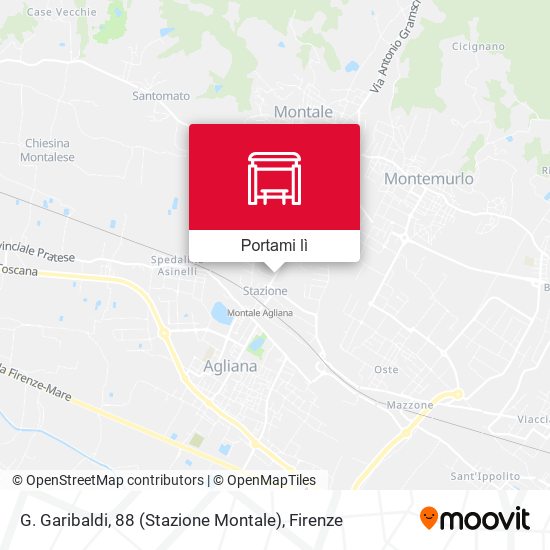 Mappa G. Garibaldi, 88  (Stazione Montale)