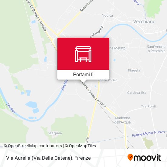 Mappa Via Aurelia (Via Delle Catene)