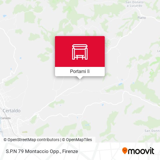 Mappa S.P.N 79 Montaccio Opp.