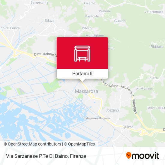 Mappa Via Sarzanese P.Te Di Baino