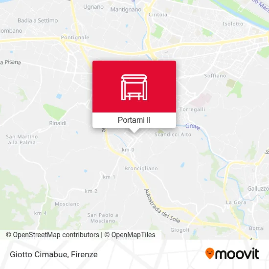Mappa Giotto Cimabue