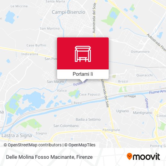 Mappa Delle Molina Fosso Macinante