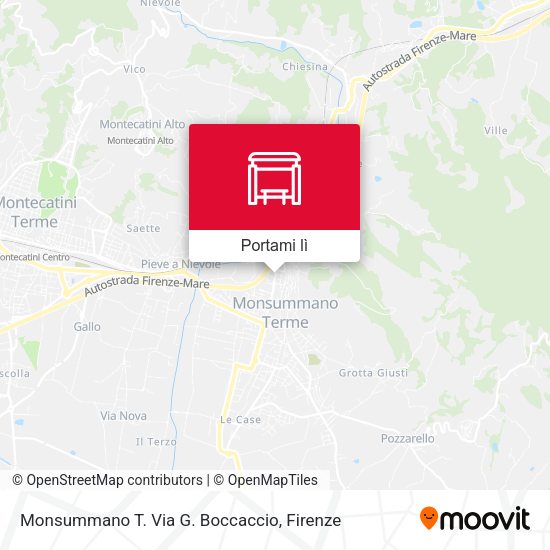 Mappa Monsummano T. Via G. Boccaccio