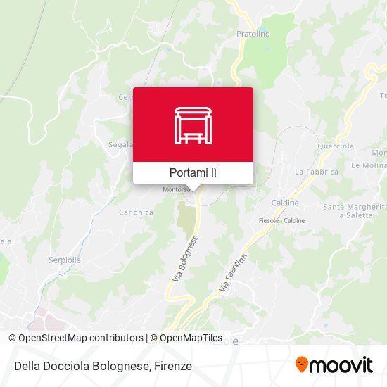 Mappa Della Docciola Bolognese
