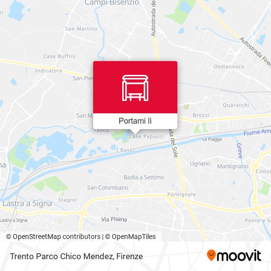 Mappa Trento Parco Chico Mendez