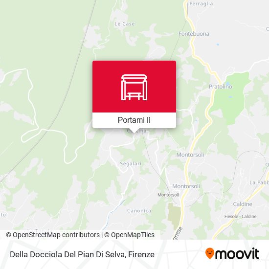 Mappa Della Docciola Del Pian Di Selva