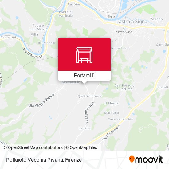 Mappa Pollaiolo Vecchia Pisana