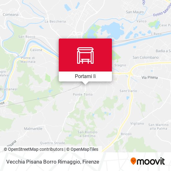 Mappa Vecchia Pisana Borro Rimaggio