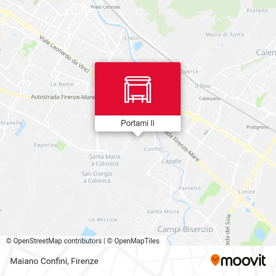 Mappa Maiano Confini
