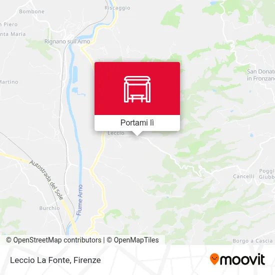 Mappa Leccio La Fonte