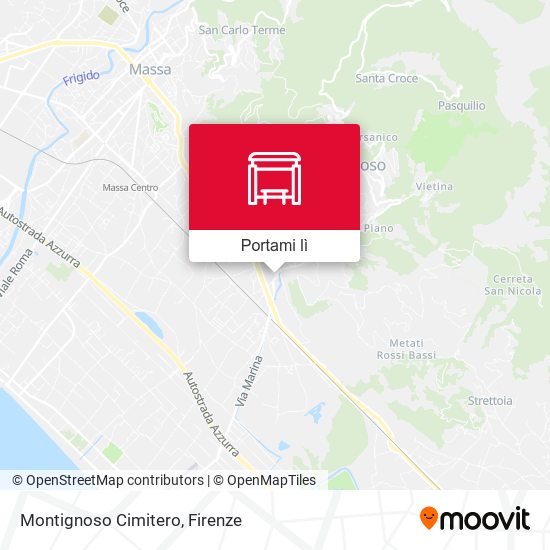 Mappa Montignoso Cimitero