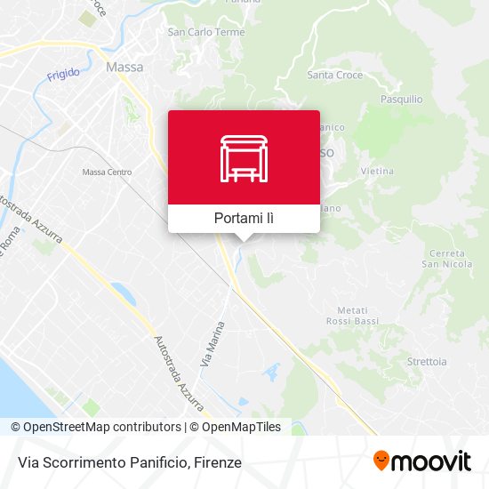 Mappa Via Scorrimento Panificio