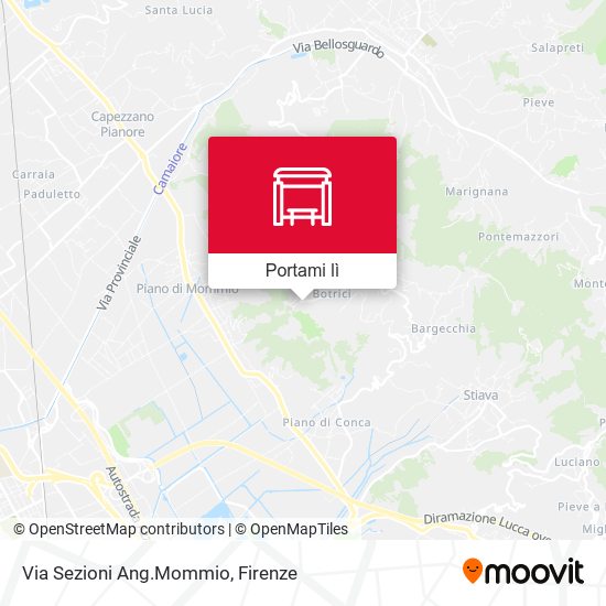 Mappa Via Sezioni Ang.Mommio