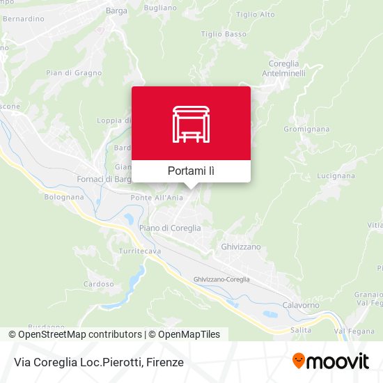 Mappa Via Coreglia Loc.Pierotti