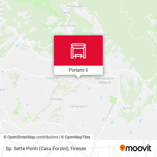 Mappa Sp. Sette Ponti (Casa Forzini)
