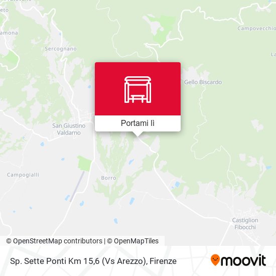 Mappa Sp. Sette Ponti Km 15,6 (Vs Arezzo)