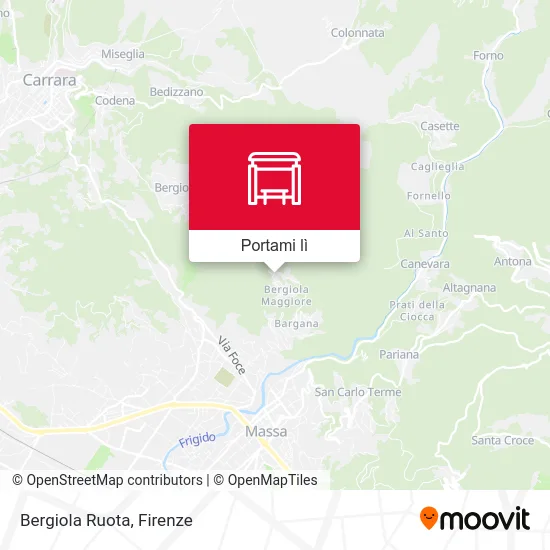 Mappa Bergiola Ruota