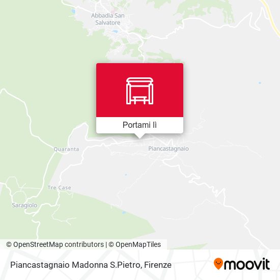 Mappa Piancastagnaio Madonna S.Pietro