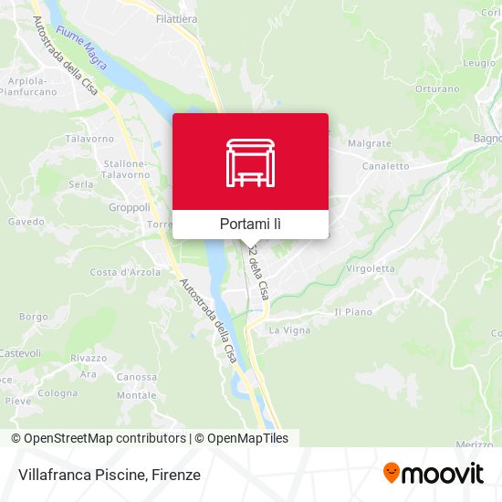 Mappa Villafranca Piscine