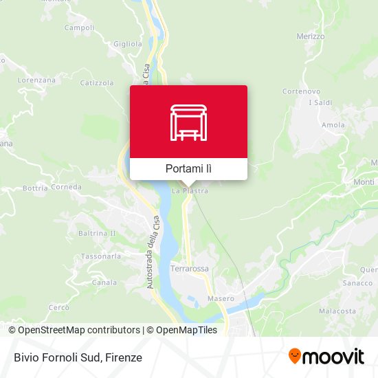 Mappa Bivio Fornoli Sud
